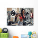 Beautiful Brunette Workout Wall Decal