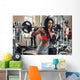Beautiful Brunette Workout Wall Decal