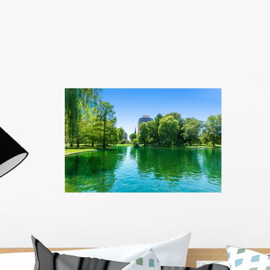 Boston Common Lake and Wall Decal