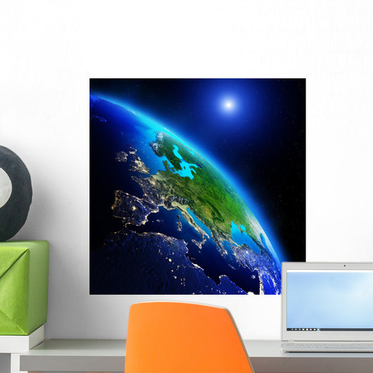 Earth Continents Wall Decal
