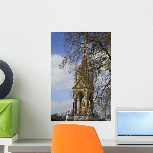 London Sculpture Gold Wall Decal