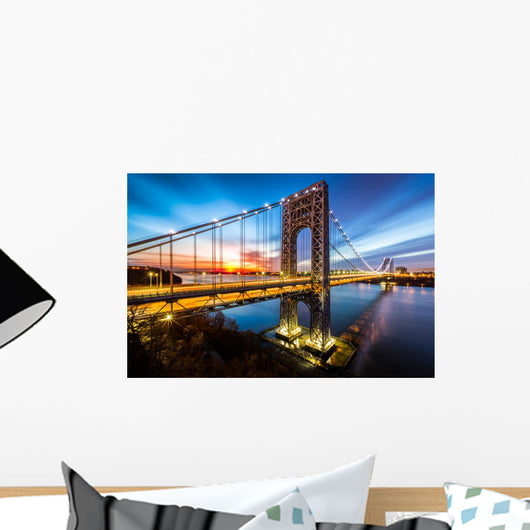 George Washington Bridge Sunrise Wall Decal