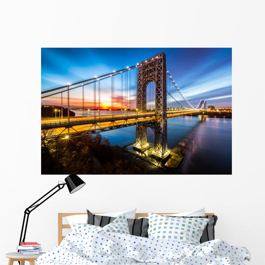 George Washington Bridge Sunrise Wall Decal