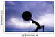 Pilates Silhouette Sunset Wall Decal