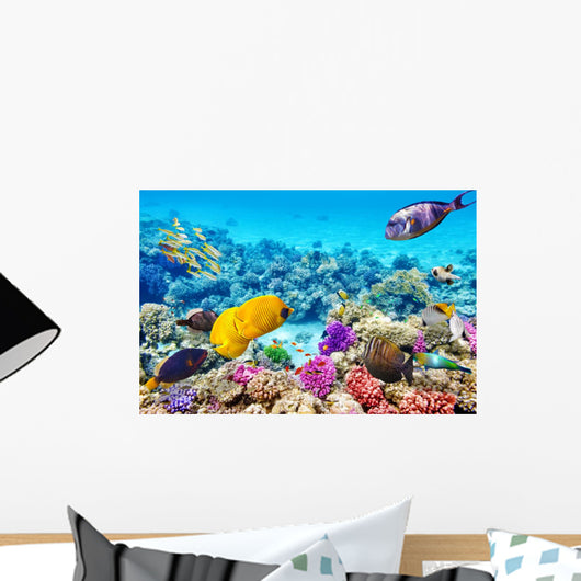 Underwater World with Corals Wall Decal Design 2