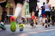 Unrecognizable Young Runners City Wall Decal Design 2