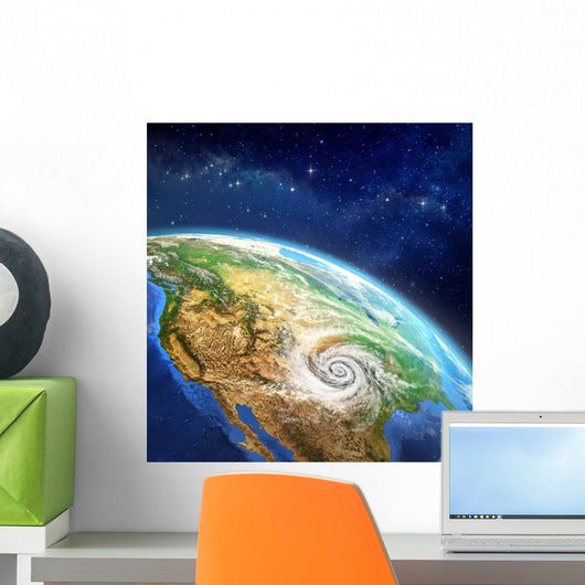 Hurricane over Earth from Wall Decal