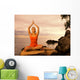 Beautiful Young Woman Doing Wall Decal