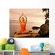 Beautiful Young Woman Doing Wall Decal