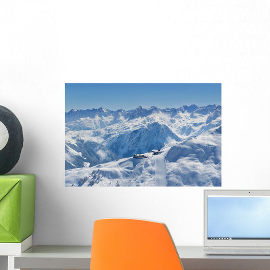 Montafon Alpen Silvretta Schnee Wall Decal