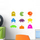 Retro Gaming Shapes Wall Stickers Wall Decal