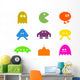 Retro Gaming Shapes Wall Stickers Wall Decal