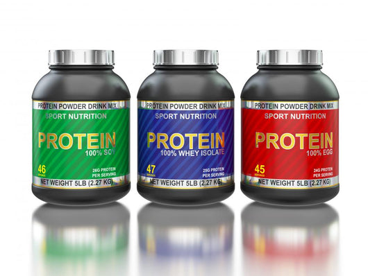Protein Jars White with Wall Decal