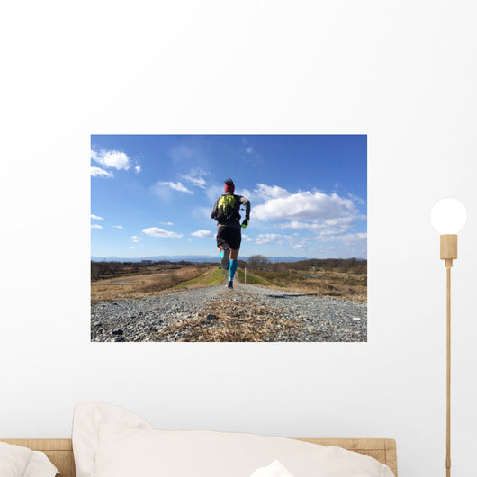 Male Runner Long Country Wall Decal