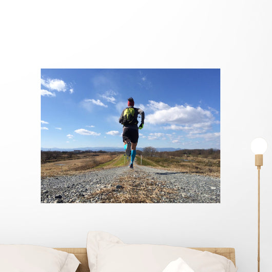 Male Runner Long Country Wall Decal
