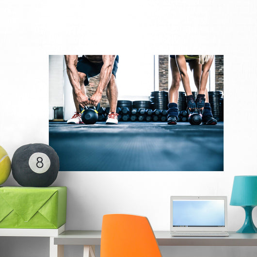 Muscular Man and Fit Wall Decal