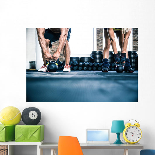 Muscular Man and Fit Wall Decal