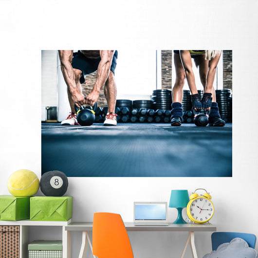 Muscular Man and Fit Wall Decal