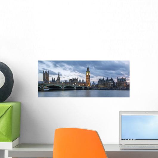 Panoramic Big Ben Wall Decal Panoramic Wall Decal