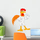 Cute Rooster Cartoon Wall Decal