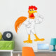 Cute Rooster Cartoon Wall Decal
