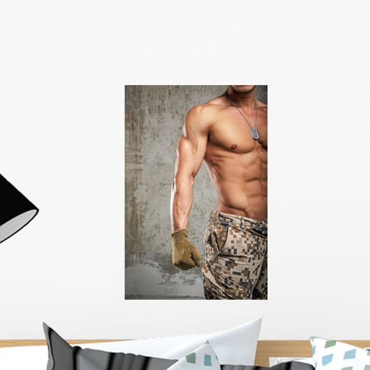 Fit Military Male Wall Decal