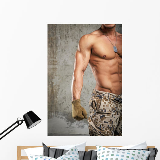 Fit Military Male Wall Decal
