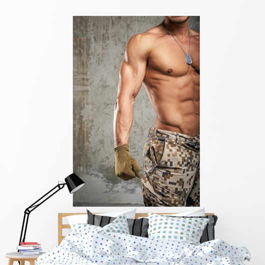 Fit Military Male Wall Decal