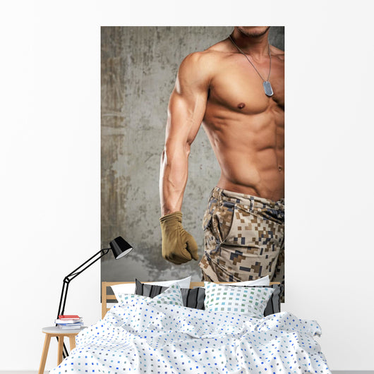 Fit Military Male Wall Decal