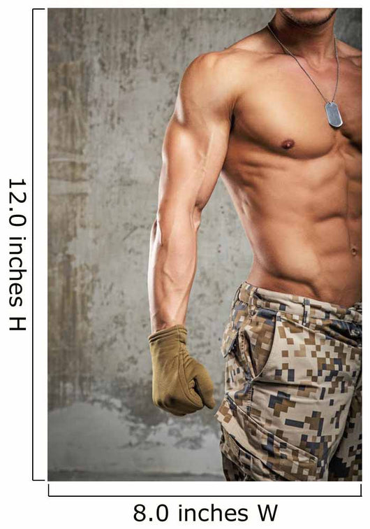 Fit Military Male Wall Decal