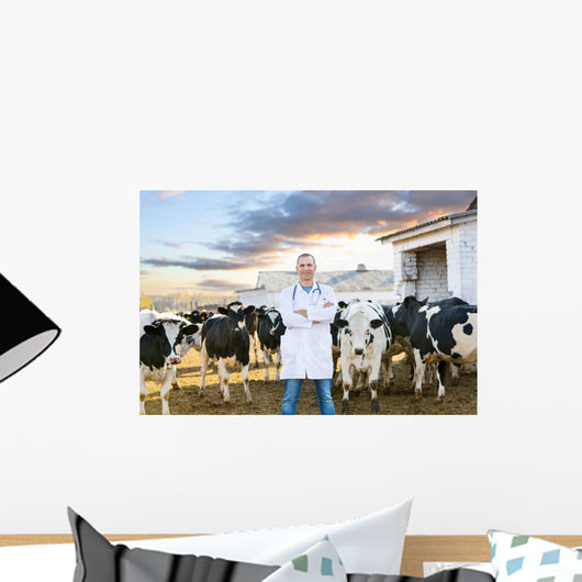 Veterinarian Farm Cattle Wall Decal