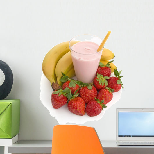 Strawberry and Banana Smoothie Wall Decal