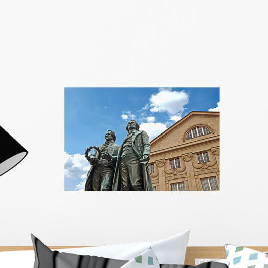 Goethe-schiller Denkmal Vor Deutschen Wall Decal