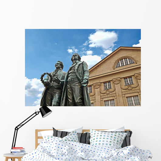 Goethe-schiller Denkmal Vor Deutschen Wall Decal