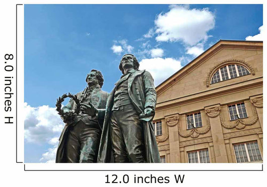 Goethe-schiller Denkmal Vor Deutschen Wall Decal