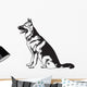 Sitting Dog German Shepherd Wall Decal