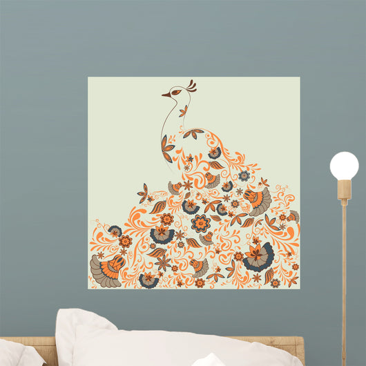 Peacock Wall Decal Design 1