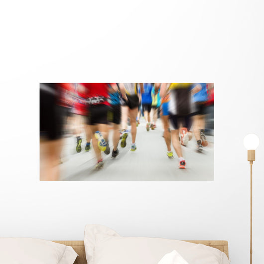 Motion Blurred Runner Wall Decal