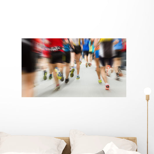 Motion Blurred Runner Wall Decal