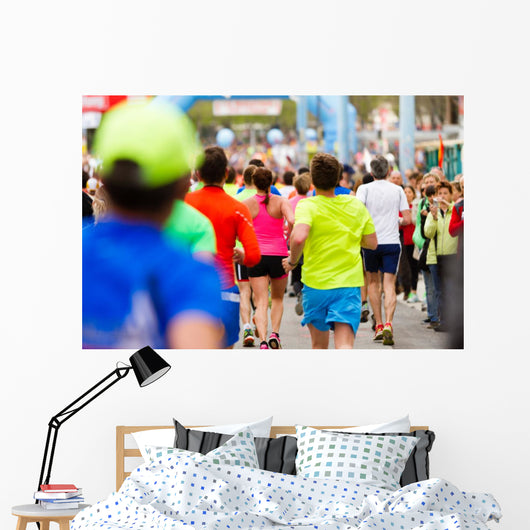 Running Competition Wall Decal