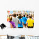 Zieleinlauf Beim Marathon Wall Decal