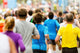 Zieleinlauf Beim Marathon Wall Decal