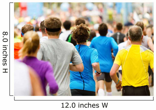 Zieleinlauf Beim Marathon Wall Decal