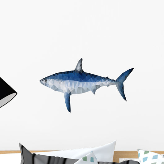 Polygon Shark Wall Decal