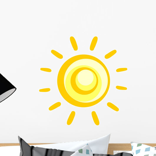 Abstract Sun Wall Decal