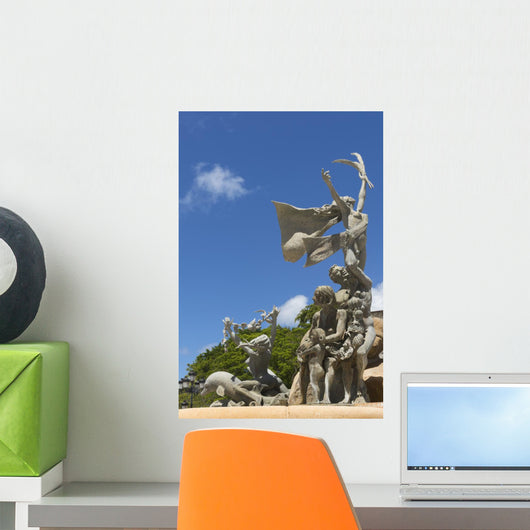 Three Groups Raices Statue Wall Decal