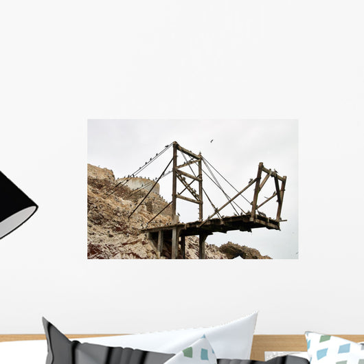 Birds Platform Ballestas Islands Wall Decal