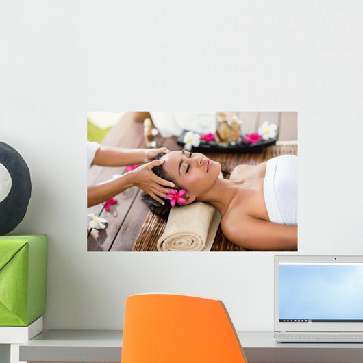 Asian Woman Spa Salon Wall Decal