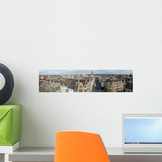 Panoramic Oxford England Uk Wall Decal Panoramic Wall Decal