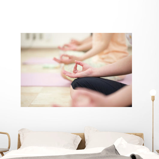 Young Women Do Yoga Wall Decal